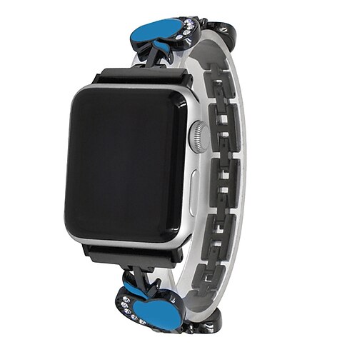 1 pcs Smart Watch Band for Apple iWatch Series 7 / SE / 6/5/4/3/2/1  38/40/41mm 42/44/45mm Stainless Steel Smartwatch Strap Bling Diamond  Business Band Diamond Replacement Wristband 2022 - US $15.99