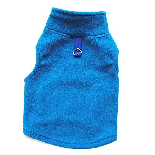 

Dog Clothes Warm Dog Fleece Vest with Leash Ring Dog Sweatshirt Winter Pet Clothes Dog Pullover for Puppy Small Dogs Cat