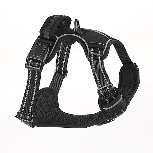 

spot amazon cross-border pad type dog walking pet harness universal reflective vest-style dog leash chest back