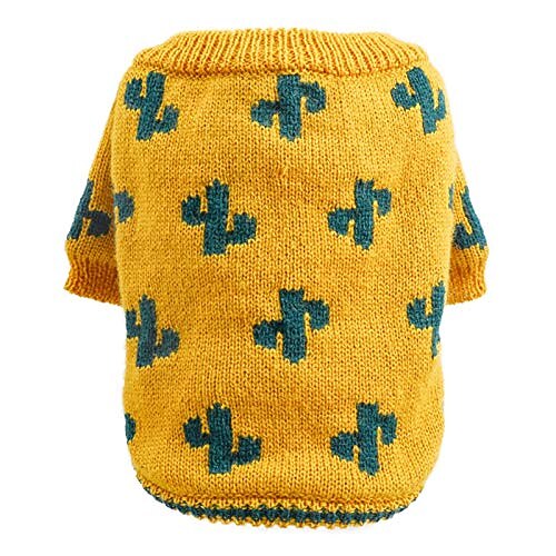 

Coats for Dogs Winter Clothes Pet Dog Jacket Puppy Warm Sweaters Cooling Coat Puppy Autumn Winter Cactus Pattern Sweater Two-Legged Dog Clothes Pet Costume - Ginger XS