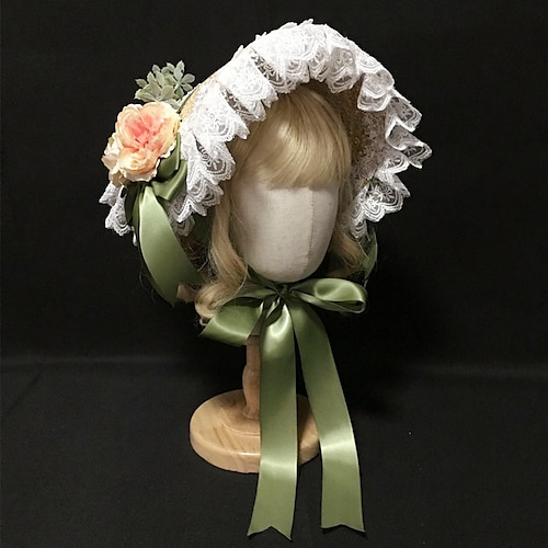 

The Great Gatsby Retro Vintage Rococo 18th Century Bonnet Women's Costume Hat Vintage Cosplay Event / Party Festival Hat New Year / Lace