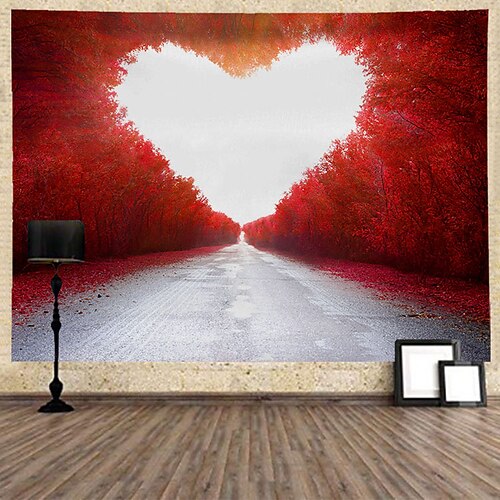 

san valentino grande arazzo da parete arredamento artistico tenda coperta appesa casa camera da letto soggiorno decorazione poliestere