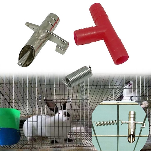 

3 Set automatische Kaninchen-Nippel-Wasserzufuhr-Tränke für Hauskaninchen Hase Nagetiere Kaninchen Trinkbrunnen