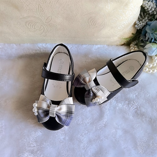 

Chica Bailarinas Zapatos para niña florista Microfibra Niños pequeños (4-7ys) Negro Plata Otoño Primavera