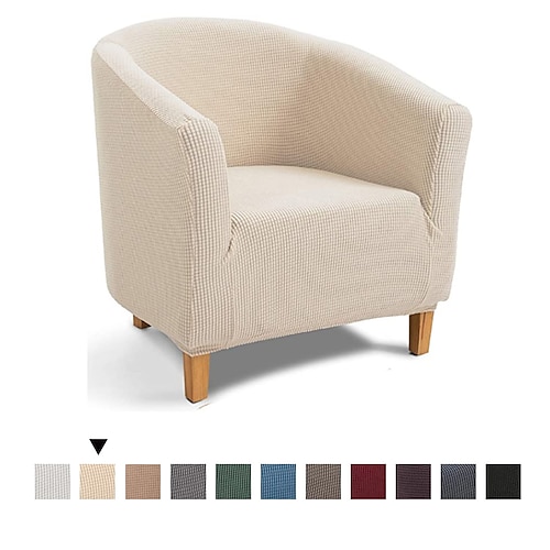 

Club Chair Slipcover Stretch Armchair Cover Sofa Cover Couch Furniture Protector for Living Room Jacquard Spandex Couch Covers