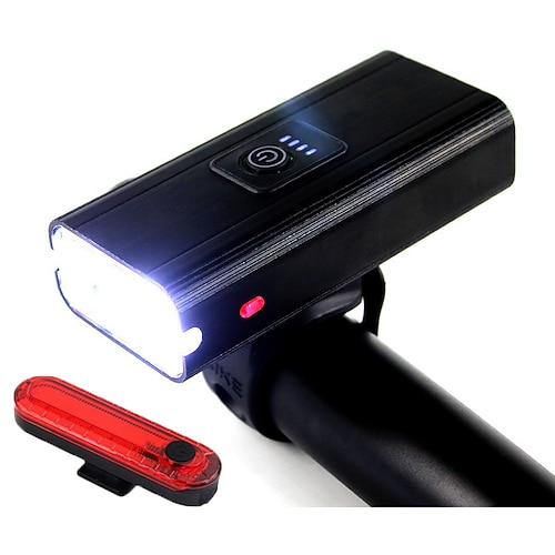 

LED Bike Light Front Bike Light Rear Bike Tail Light LED Bicycle Cycling Waterproof Super Bright Professional Easy Carrying Rechargeable Li-ion Battery 400 lm Rechargeable Battery Natural White Red