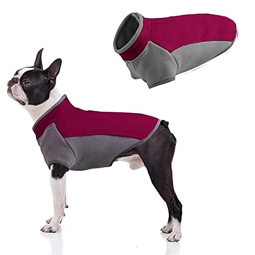 

Winter Soft Fleece Pet Dog Clothes Puppy Clothing French Bulldog Coat Pug Costumes Jacket for Small Dogs Chihuahua Vest Yorks (X-Small, Fuchsia)