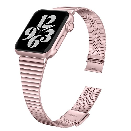 

1 pcs Smart Watch Band for Apple iWatch Series 8 7 6 5 4 3 2 1 SE Stainless Steel Smartwatch Strap Business Band Replacement Wristband