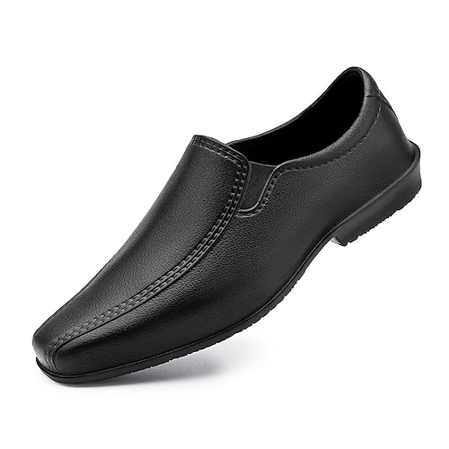 

Hombre Zapatos de taco bajo y Slip-On Mocasines de Confort Casual Clásico Diario PU Negro Primavera