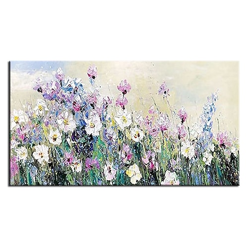 

Oil Painting Handmade Hand Painted Wall Art Knife Flower Abstract Home Decoration Decor Stretched Frame Ready to Hang