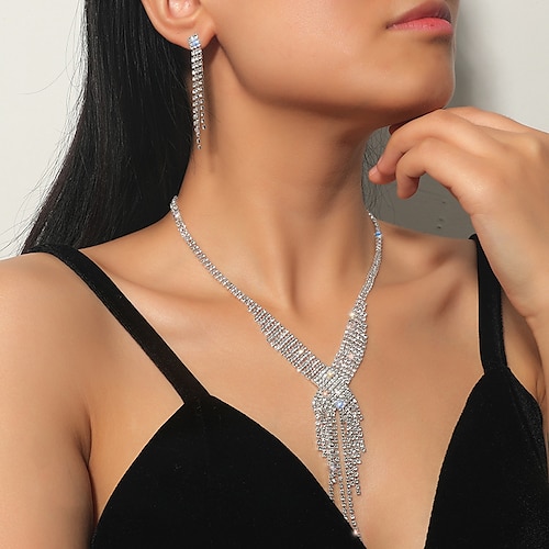 

Women's necklace Chic & Modern Party Pure Color Jewelry Sets