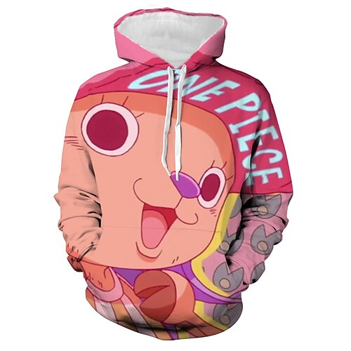 

Inspired by One Piece Monkey D. Luffy Hoodie Cartoon Manga Anime Harajuku Graphic Kawaii Outerwear For Men's Women's Unisex Adults' 3D Print 100% Polyester