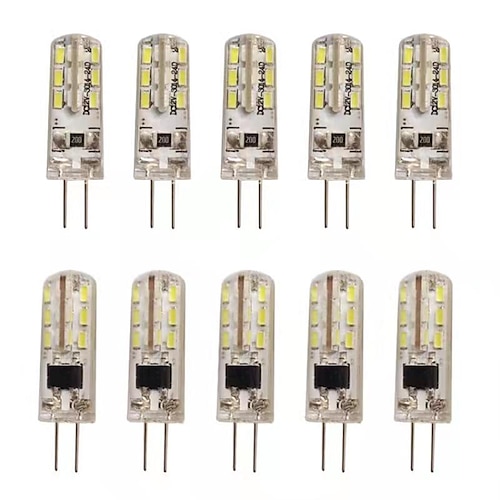 

10pcs 20pcs G4 1W LED Bi-pin Lights 120 lm 24 LED Beads 12V 3014SMD 10W 20W Halogen Bulb Equivalent Warm White Cold White RoHS
