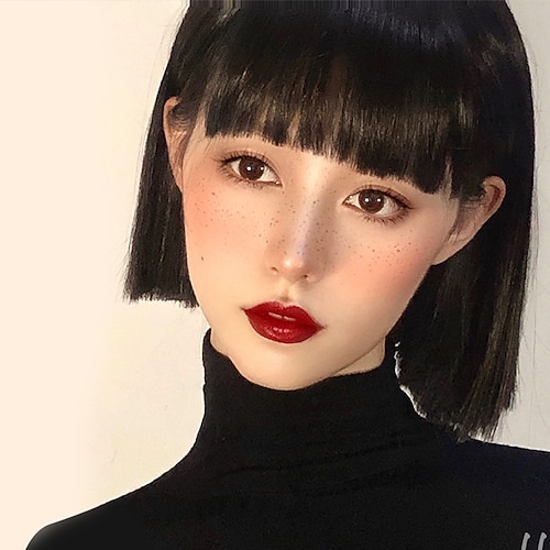 

Short Black Bob Wigs