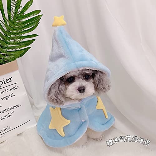 

Pet Clothes Dog Teddy Small Dog Cloak Nightgown Autumn and Winter Plus Velvet Cape cat Transforming Blanket