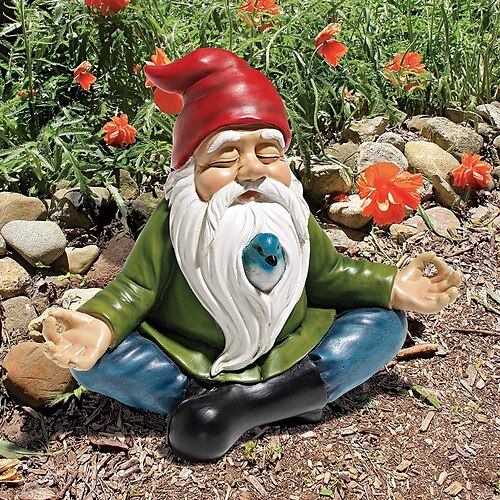 

Garden Dwarf Statue-resin Dwarf Statue Full Color Zen Garden Gnome Statue Gnomes Figurines