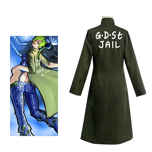 

Inspirado por A aventura bizarra de JoJo Stone Ocean Jolyne Cujoh Anime Trajes de cosplay Japanês Trajes de cosplay Casaco Para Mulheres