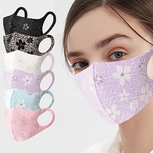 

Damen Schutzmaske Polyester Modisch Blumen Outdoor Party Blumenmuster Einfarbig 1 Stück / Packung Maske Tragbar Windundurchlässig Draussen / Frühling / Sommer