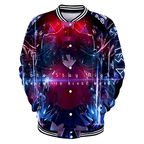 

Inspired by Fate / Zero Hot Girl Cartoon Manga Back To School Anime Harajuku Graphic Kawaii Outerwear For Men's Women's Unisex Adults' 3D Print Polyster