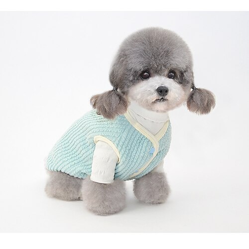 

Pet Clothes Dog Clothes Puppy Plus Velvet Warm Clothes Vest Cat Clothes Cat Clothes