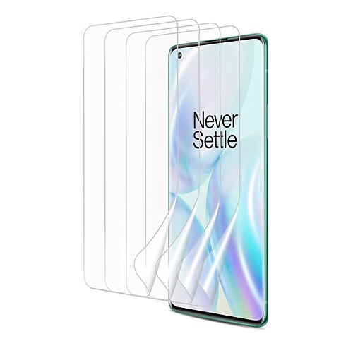 

omoton [4 pack] screen protector for oneplus 8 pro - ultra clear, high definition tpu protective film for oneplus 8 pro 2020 released [6.78 inch]