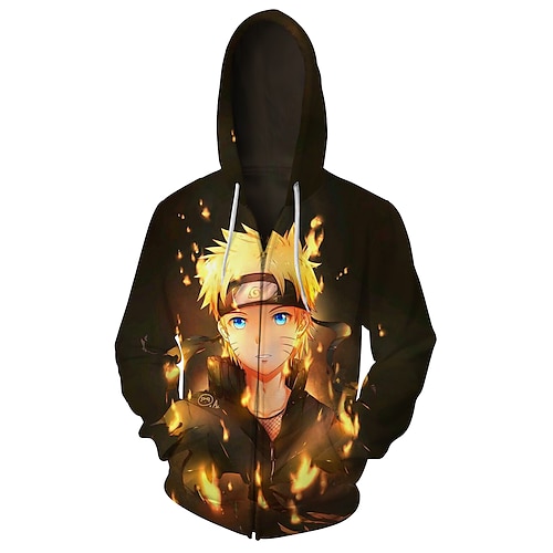 

Naruto Uzumaki Naruto Kapuzenshirt Anime Zeichentrick Anime 3D Harajuku Grafik Oberbekleidung Für Herren Damen Unisex Erwachsene 3D-Druck 100% Polyester