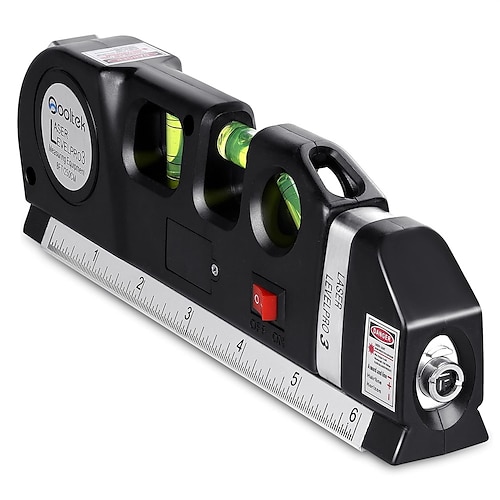 Ligne laser de niveau laser polyvalente règle de ruban de mesure de 8 pieds règles standard et métriques ajustées pour accrocher des images