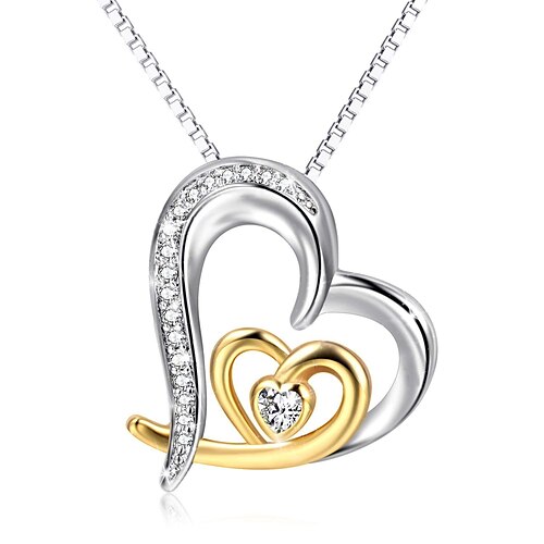 

Women's necklace Chic & Modern Street Heart Necklaces / Silver / Fall / Winter / Spring / Summer