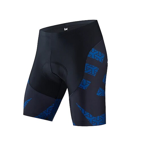 

21Grams Men's Bike Shorts Cycling Padded Shorts Bike Shorts Pants Mountain Bike MTB Road Bike Cycling Sports Graphic 3D Pad Breathable Quick Dry Wearable Black Blue Polyester Clothing Apparel Bike
