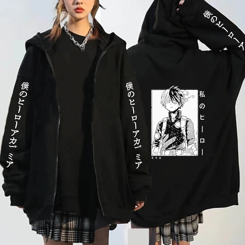 

Mi héroe academia Shoto Todoroki Animé Dibujos Manga Anime Harajuku Gráfico Kawaii Sudadera Para Hombre Mujer Pareja Adulto Estampado en caliente 100% Poliéster