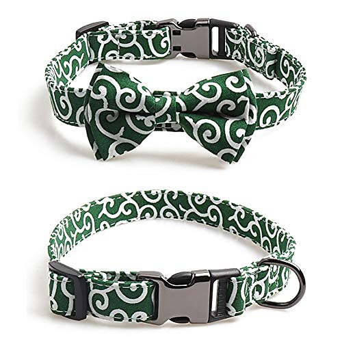 

Cat Collar , Adjustable Cat Collars with Bow Tie , Removable Festival Gift Cat Collars - Soft &Comfy , for Small Medium Large Pets
