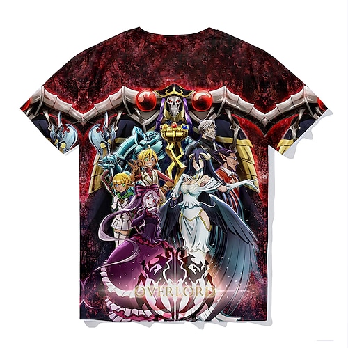 

Inspired by Overlord Ainz Ooal Gown T-shirt Cartoon Manga Anime Harajuku Graphic Kawaii T-shirt For Men's Women's Unisex Adults' 3D Print 100% Polyester