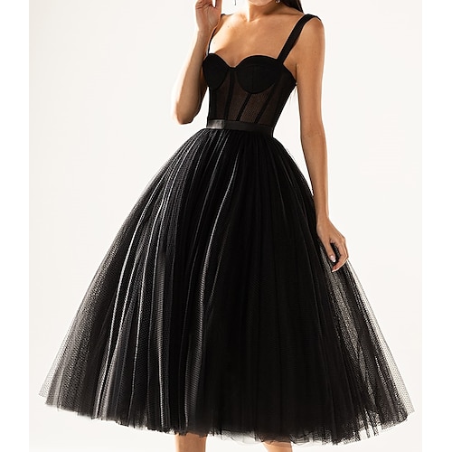 

A-Line Corsets Flirty Graduation Cocktail Party Birthday Dress Strapless Sleeveless Knee Length Tulle with Pleats 2022