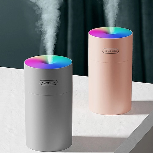

Colorful Cool Mini Humidifier, USB Personal Desktop Humidifier for Car, Office Room, Bedroom,etc. Auto Shut-Off, 2 Mist Modes, Super Quiet