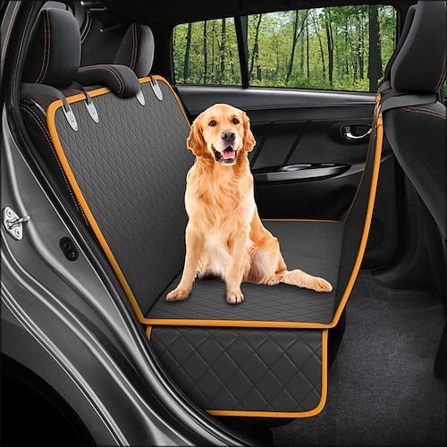 

Dog Cat Back Seat Cover Protector Waterproof Scratchproof Nonslip Hammock for Dogs Backseat Protection Against Dirt and Pet Fur Durable Pets Seat Covers for Cars & SUVs