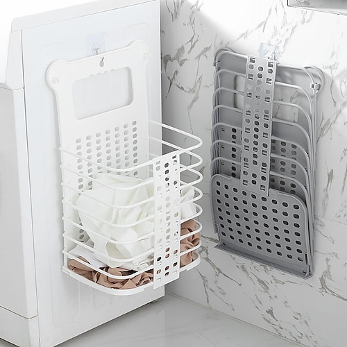 

1PC Foldable Laundry Basket Portable Dirty Clothes Storage Basket Wall-mounted Clothes Storage Basket Clothes Storage Bucket