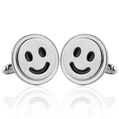 

Men's Cartoon Cufflinks Silver For School / Alloy