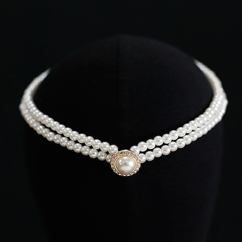 

Choker Necklace Pearl Women's Artistic Luxury Romantic Classic Precious Cute Wedding irregular Necklace For Wedding Gift Daily