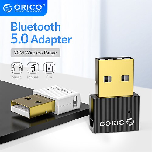 

ORICO 5.0 Mini Wireless USB Bluetooth Dongle Adapter 5.0 Music Audio Receiver Transmitter for PC Speaker Mouse Laptop