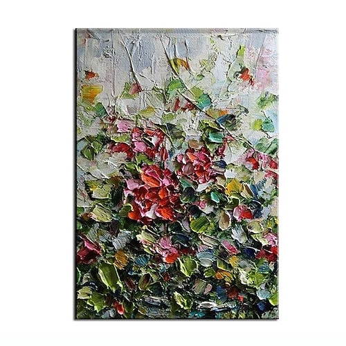 

Oil Painting Handmade Hand Painted Wall Art Abstract Heavy Texture Flowers Home Decoration Decor Rolled Canvas No Frame Unstretched