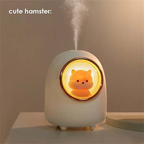 

space capsule hamster luftfugter diffuser bærbar hjemmekontor mini diffuser 350ml lydløs soveværelse luftfugter sprøjte