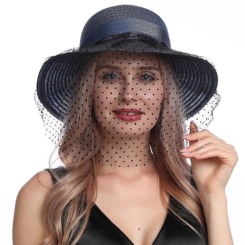 

/ Chapeaux avec Fleur / Tulle 1 PC Mariage / Fête / Soirée / Coupe de Melbourne Casque