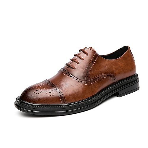 

Per uomo Oxford Informale Formale Matrimonio Ufficio e carriera PU Nero Marrone Autunno Primavera
