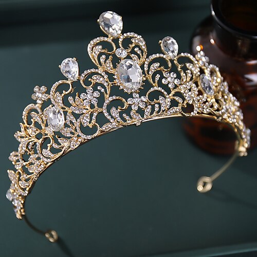 

Crown Tiaras pannebånd Hodeplagg Strass Legering Bryllup Fest / aften Retro Rød Søt Med Krystall / Rhinstein Kombinasjon Hodeplagg Hodeplagg