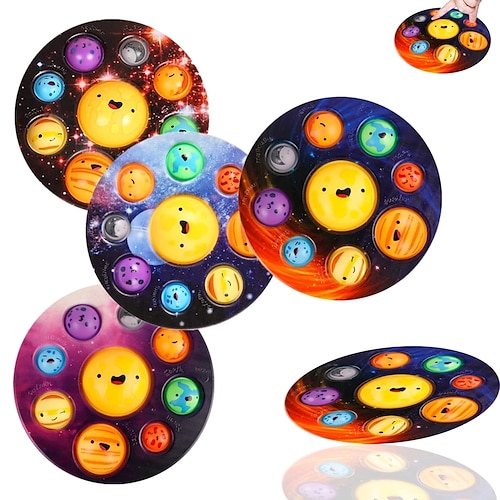 

Eight Planet Pop Push Bubble Fidget Toys Adult Stress Relief Squeeze Toy Antistress Popit Soft Squishy Teenagers Toys Gifts