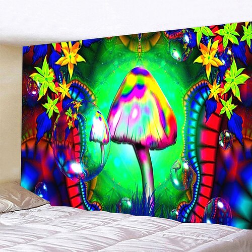 

Psychedelics Wall Tapestry Art Decor Blanket Curtain Hanging Home Bedroom Living Room Decoration Polyester