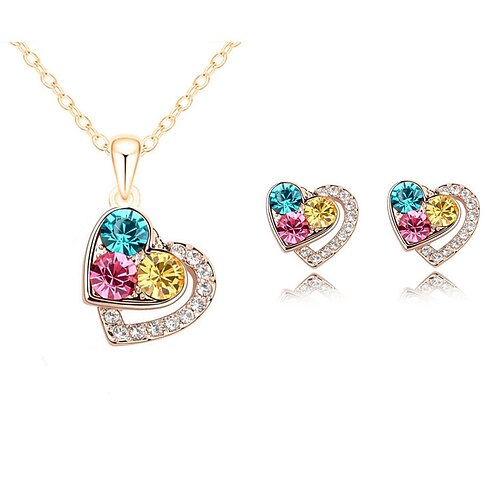 

Women's necklace Chic & Modern Street Heart Jewelry Sets / Silver / Pink / Fall / Winter / Spring