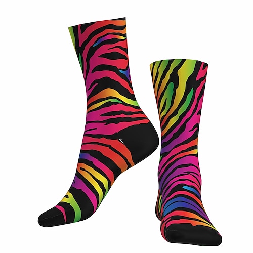 

Socks Cycling Socks Men's Women's Outdoor Exercise Bike / Cycling Breathable Soft Comfortable 1 Pair Zebra Cotton Green Dark Green Royal Blue S M L / Stretchy