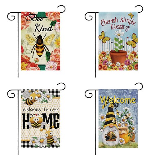 

Spring Garden Flag Double Sided Outdoor Holidays Yard Flag Holidays Vertical Flags