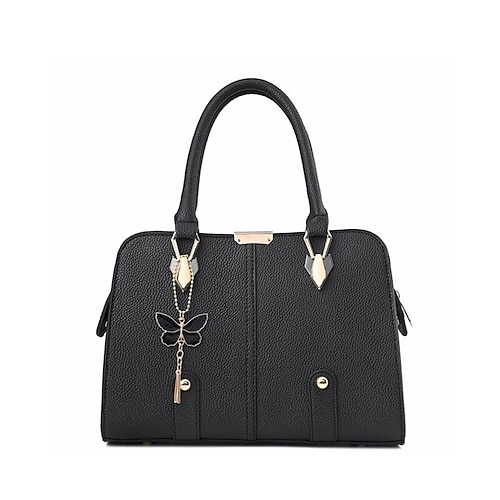 

Women's Handbags Top Handle Bag Shoulder Bag Shopping Daily Wine Black Dark Blue Light Gray
